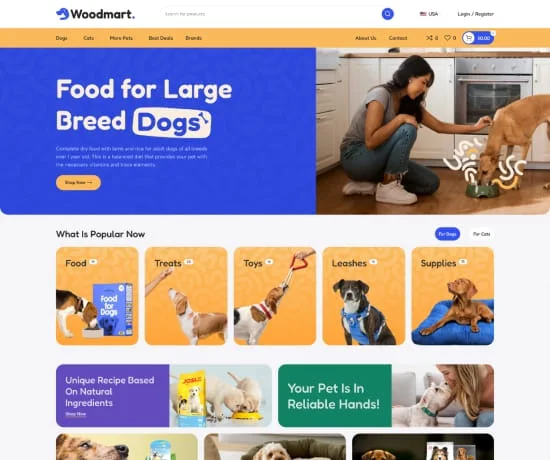 برشی از پیش نمایش دموی حیوانات خانگی وودمارت